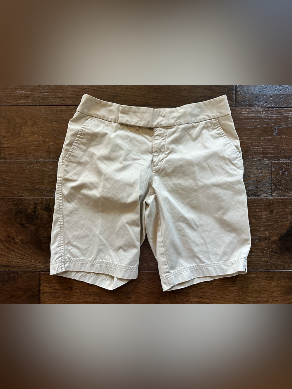 Eddie Bauer Light Khaki Cotton Shorts- size 8